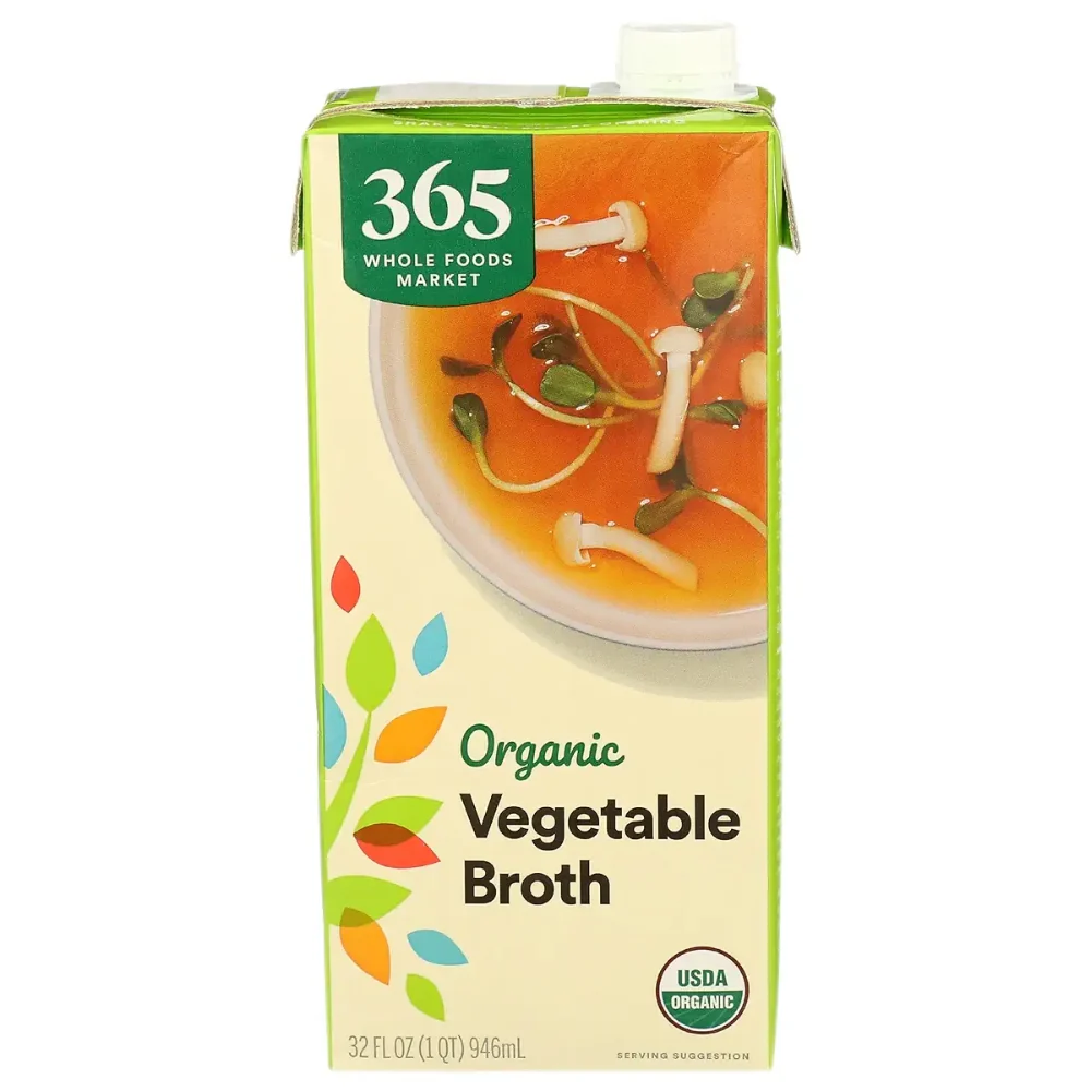 365 Whole Foods Market Organic Vegetable Broth 946ml - Image 4