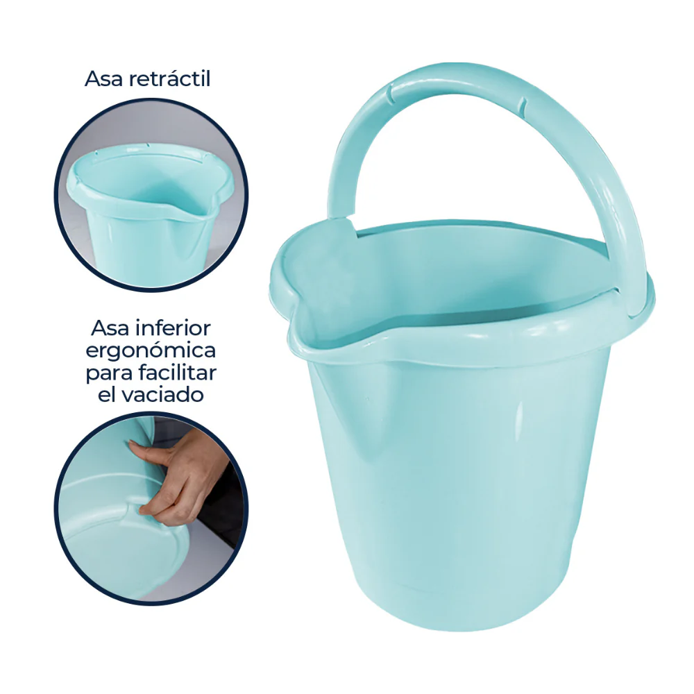 Alfa Hogar Home Clear Tobo Con Asa Premium 10Lt - Image 2