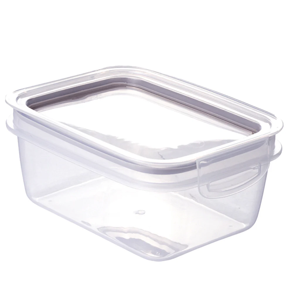 Alfa Hogar Conservador de Alimentos Rectangular con Tapa Gris 360ml