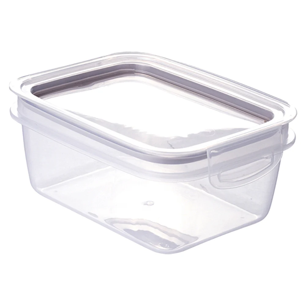 Alfa Hogar Conservador de Alimentos Rectangular con Tapa Color Gris 910ml