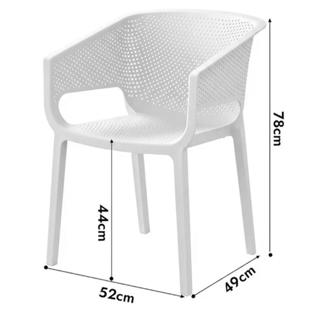 Alfa Hogar Silla Monaco Color Blanco - Image 2