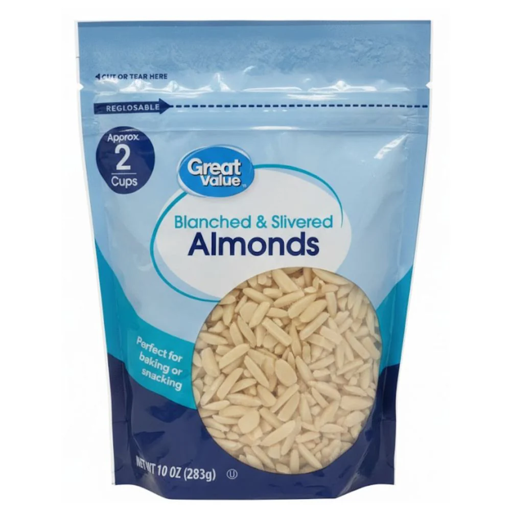 Great Value Almendras Peladas y Cortadas 283gr