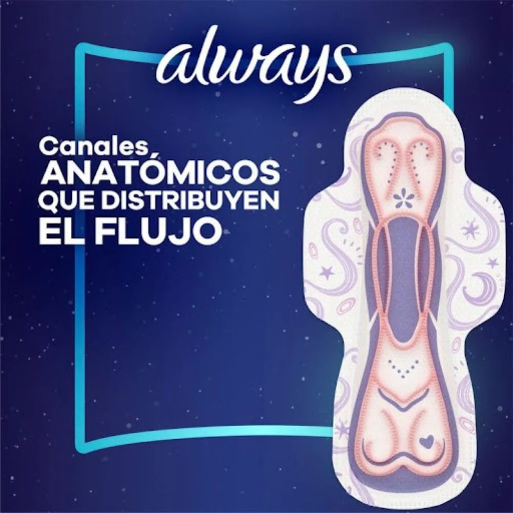 Always Toallas Nocturna Extra Largas Flujo Super Abundante 22 Und - Image 3
