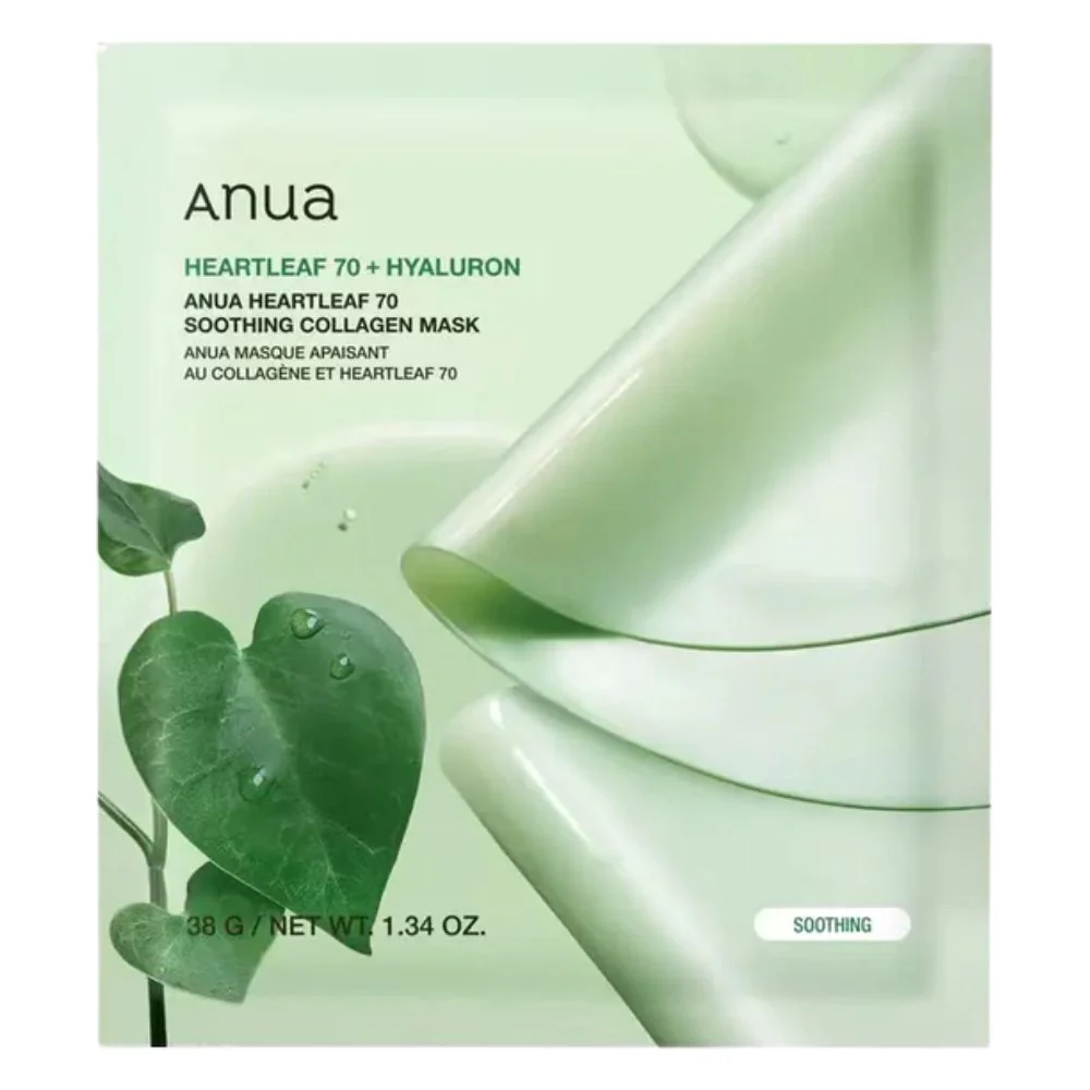 Anua Mascarilla Heartleaf 70 Soothing Collagen Mask 28g