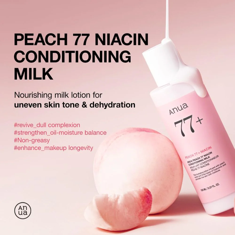 Anua Peach 77 Niacin Conditioning Milk 77% 150ml - Image 3