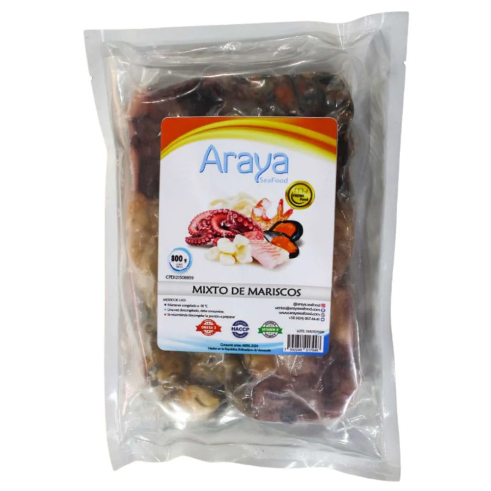 Araya Mixto de Mariscos 800gr