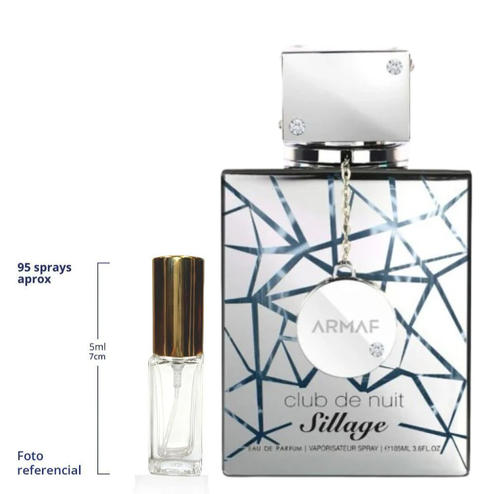 Armaf Club De Nuit Sillage Decant Travel Size Eau De Parfum Unisex