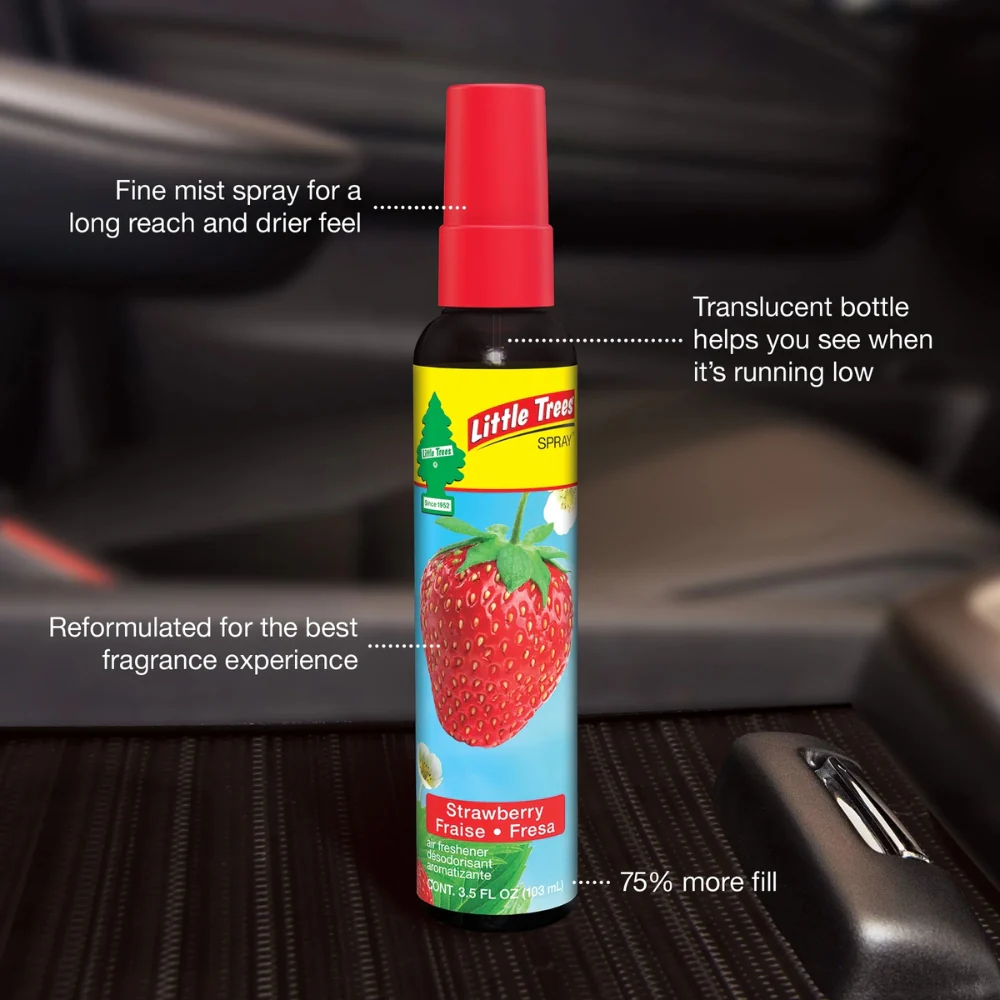 Aromatizante Little Trees Sprays Strawberry 3.5 Oz - Image 3