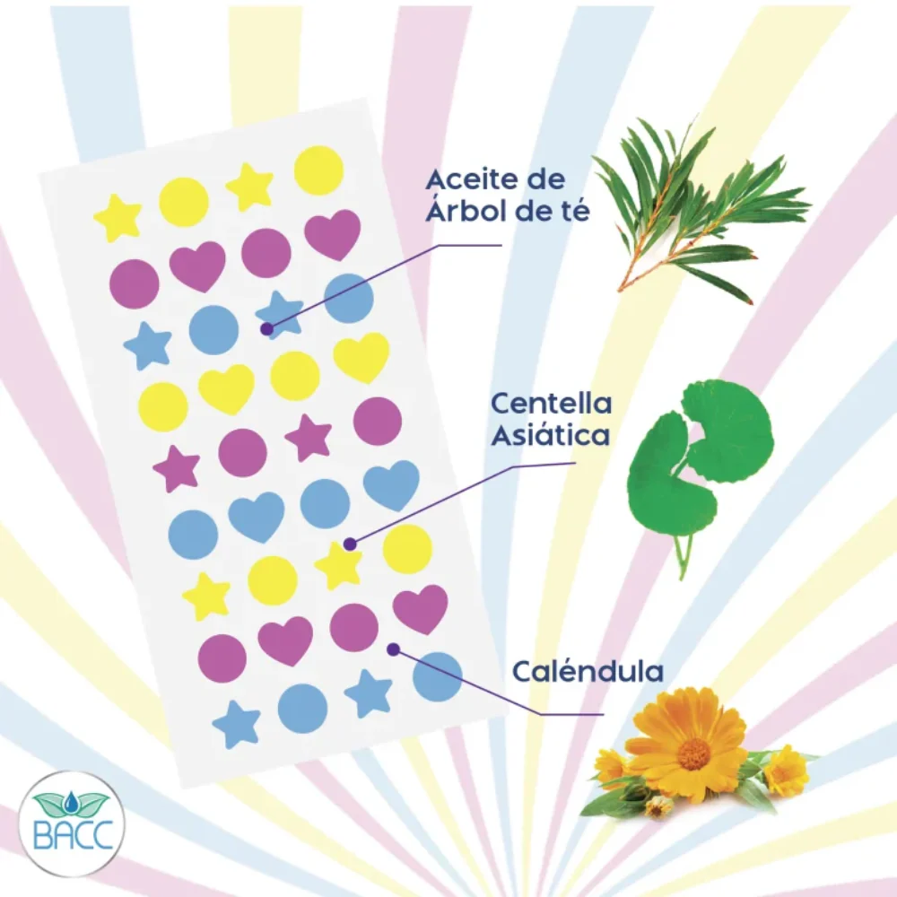 Bacc Parches Faciales Color Mix 36Und - Image 3