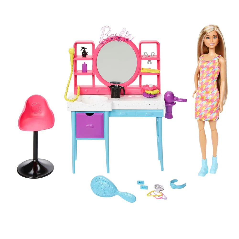 Barbie Hair Salon Muñeca + 15 Accesorios 3+ - Image 2