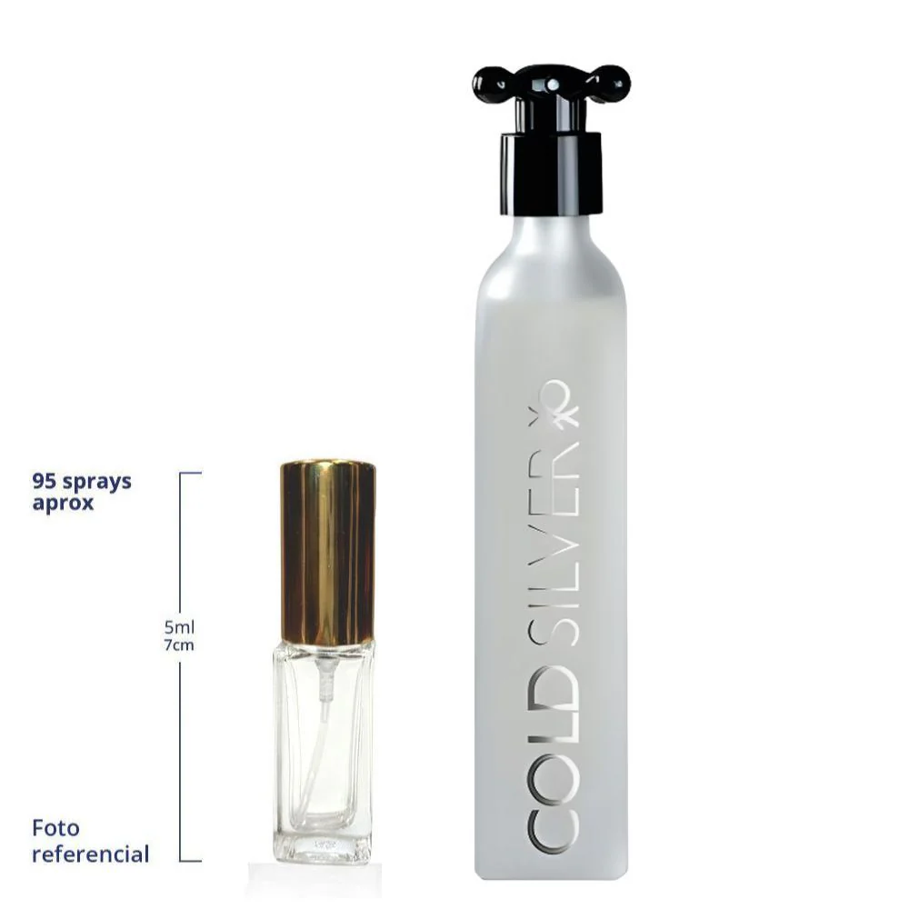 Benetton Cold Silver Decant Travel Size Eau de Toilette For Men
