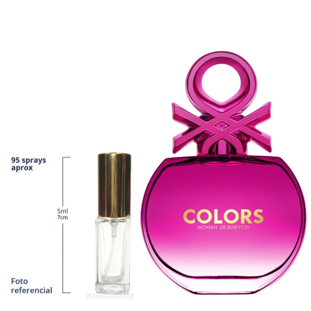 Benetton Colors Pink Decant Travel Size Eau De Toilette For Woman