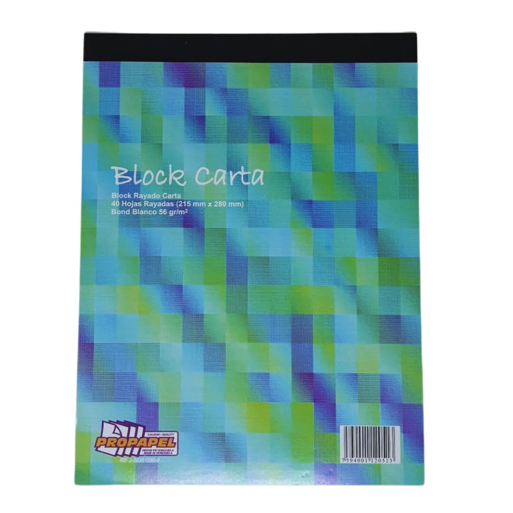 Block Rayado Propapel Tamaño Carta 40 Hojas 215x280mm - Image 4