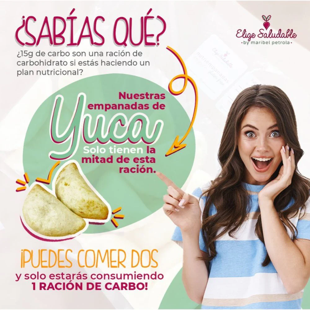 Nutriempanadas De Yuca By Maribel Petrola  Rellenas Con Queso 15 Und - Image 3
