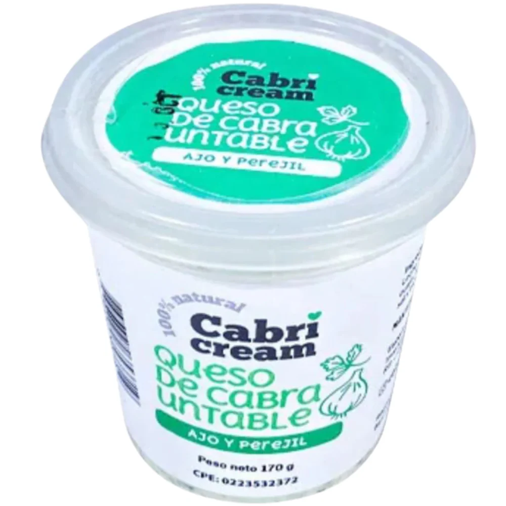 CabriCream Queso de Cabra Untable Ajo y Perejil 170gr