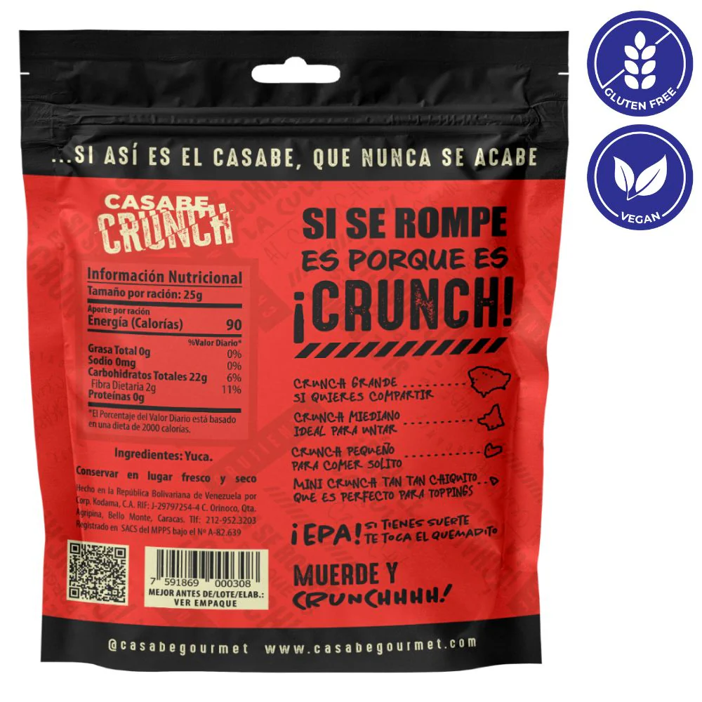 Casabe Gourmet Casabe Crunch Natural 240gr - Image 2