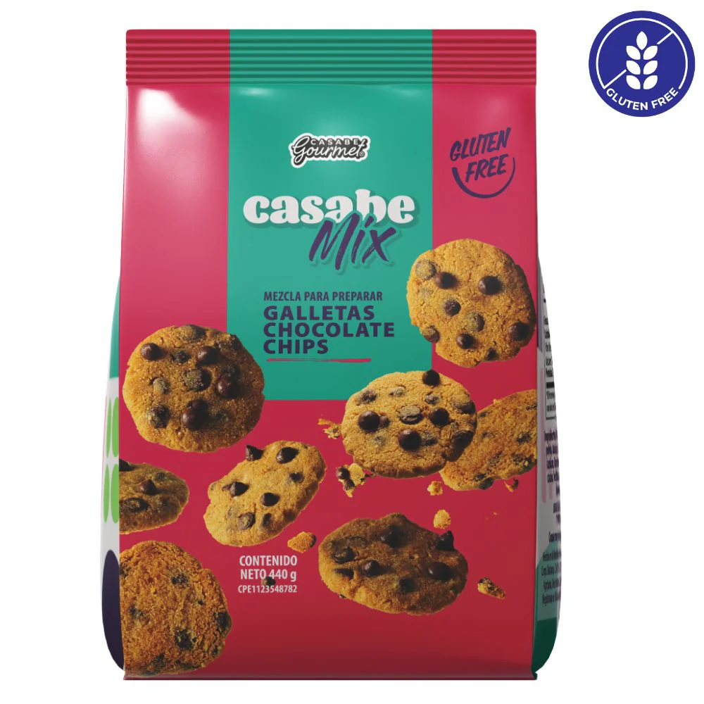 Casabe Gourmet Casabe Mix Galletas Choco Chips Mezcla 440g