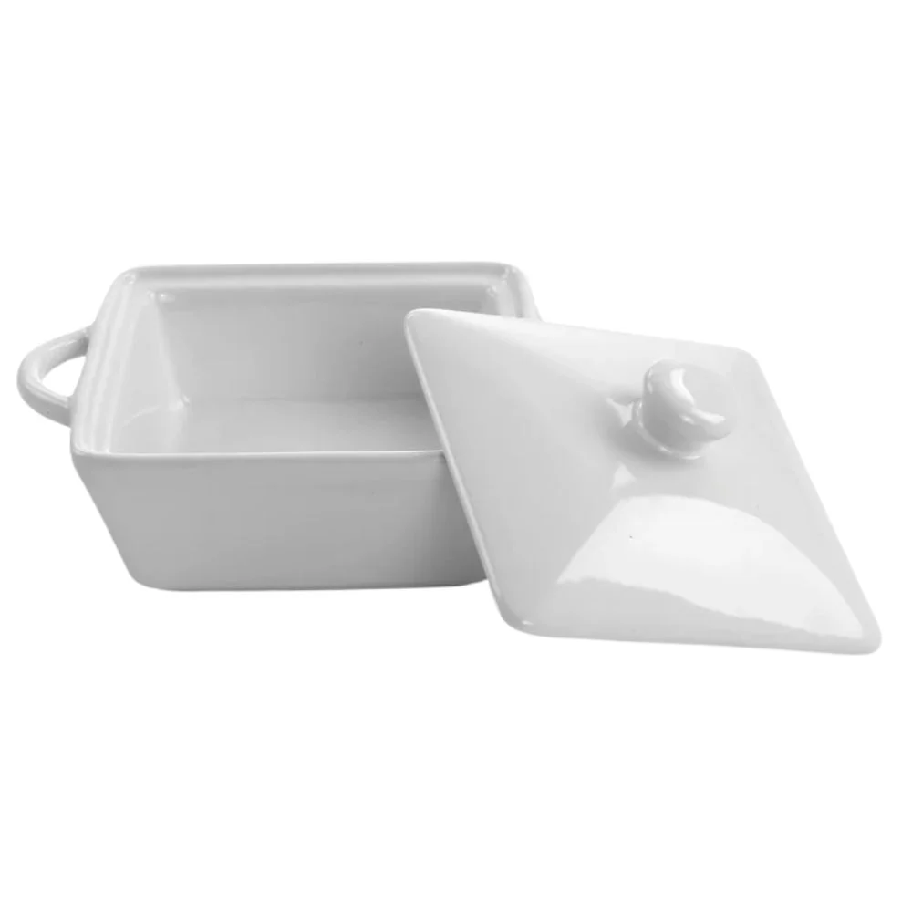 Caserola Martha Stewart With Lid 10cm Blanco - Image 2
