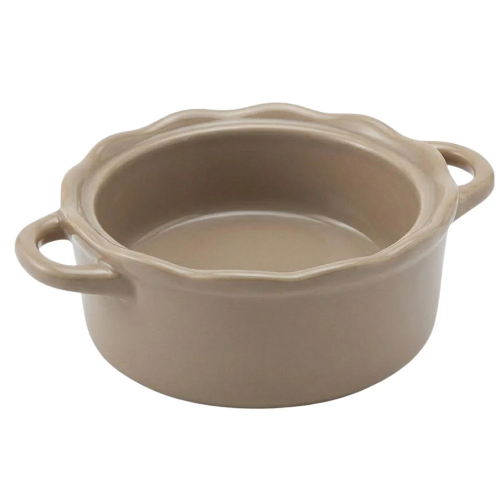 Martha Stewart Stoneware Caserola With Lid Color Beige 11.4 cm - Image 2
