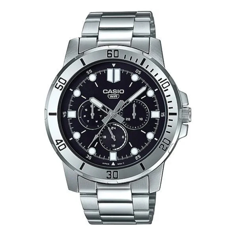 Casio Reloj Casual Correa de Acero Inoxidable para Caballeros