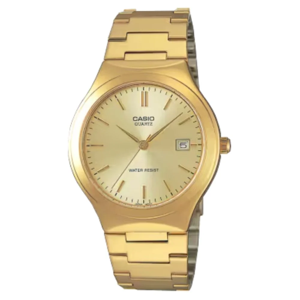 Casio Reloj Casual Correa De Acero Inoxidable Para Caballero Gold