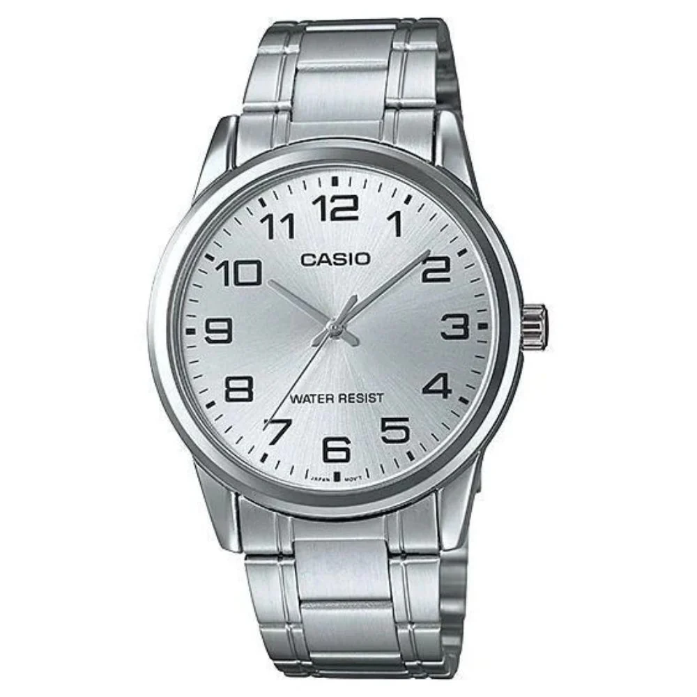 Casio Reloj Casual Correa De Acero Inoxidable Para Caballero Silver