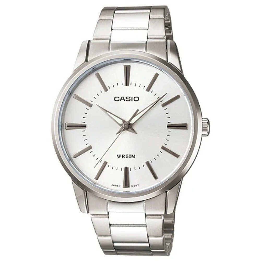Casio Reloj Casual Correa De Acero Inoxidable Para Caballero Silver