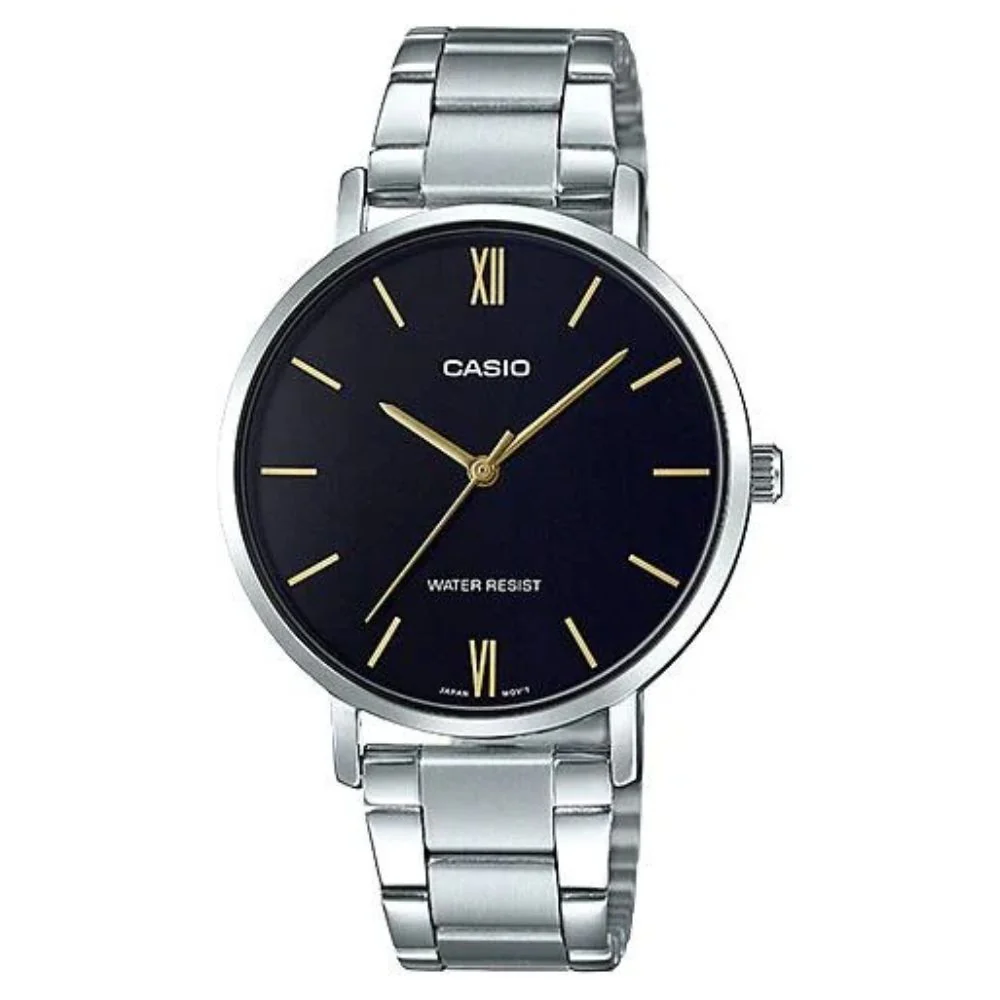 Casio Reloj Casual Correa De Acero Inoxidable Para Dama Silver