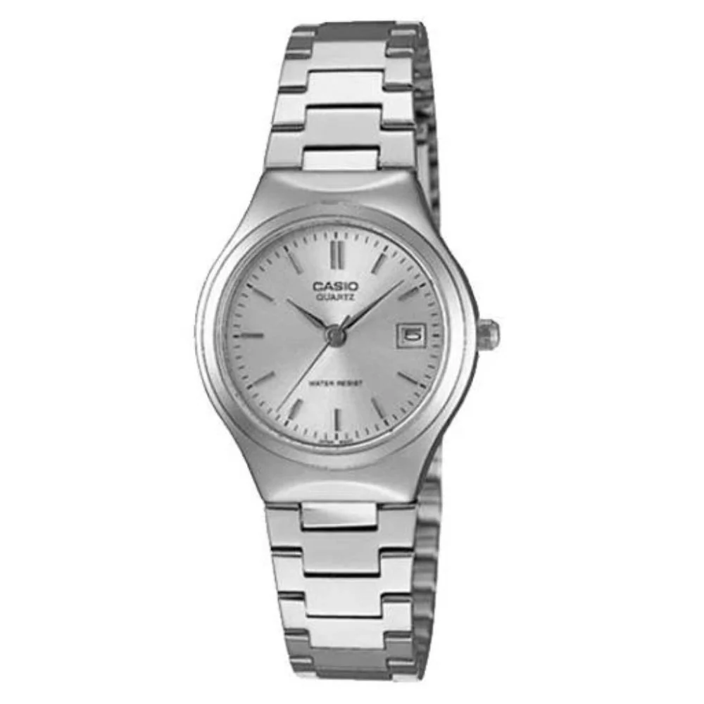 Casio Reloj Casual Correa De Acero Inoxidable Para Dama Silver