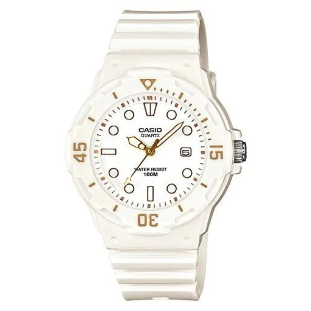 Casio Reloj Casual Correa De Resina Para Dama White