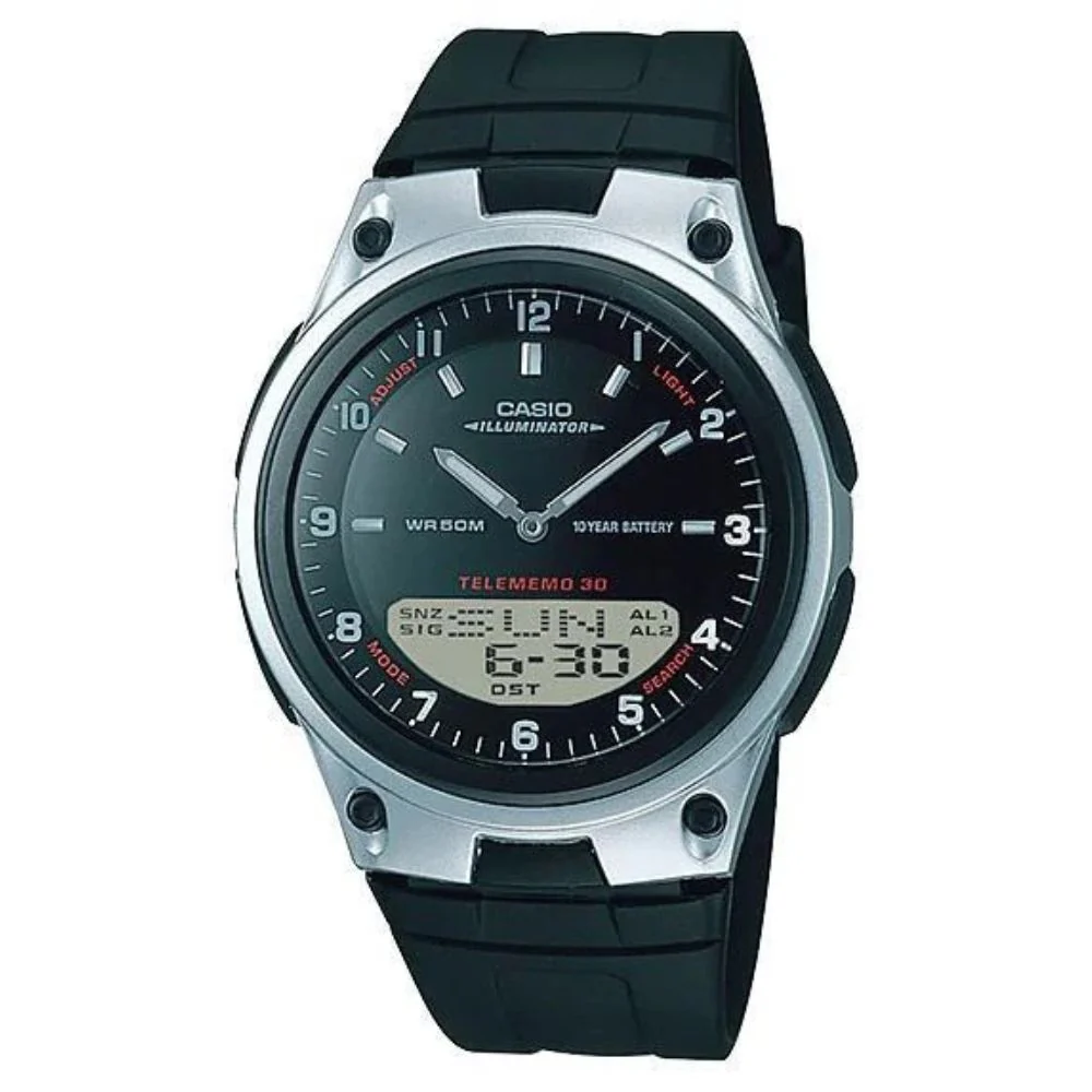 Casio Reloj Casual Correa De Resina Unisex Black