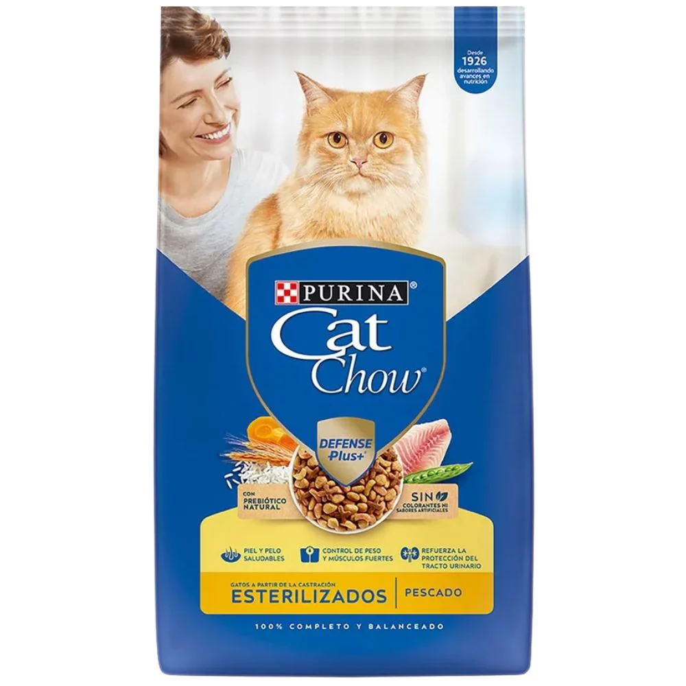 Cat Chow Gatos Esterilizados Pescado 1.5 Kg