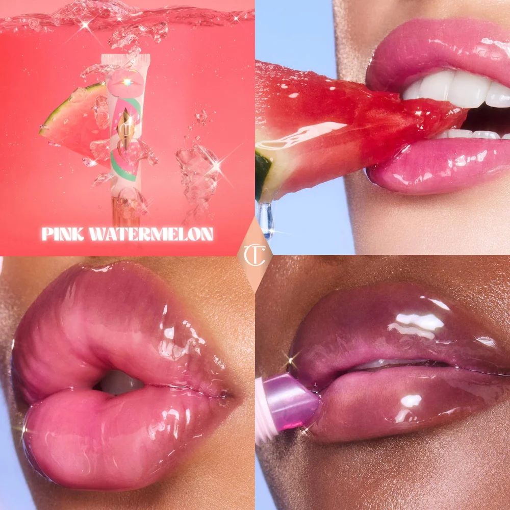 Charlotte Tilbury Unreal Lips Healthy Glow Nectar Lip Oil Pink Watermelon 14 ml - Image 2