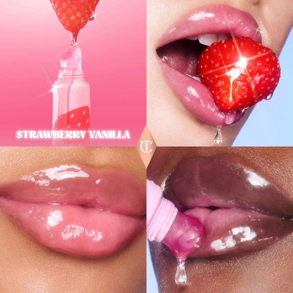 Charlotte Tilbury Unreal Lips Healthy Glow Nectar Lip Oil Strawberry Vanilla 14 ml - Image 2