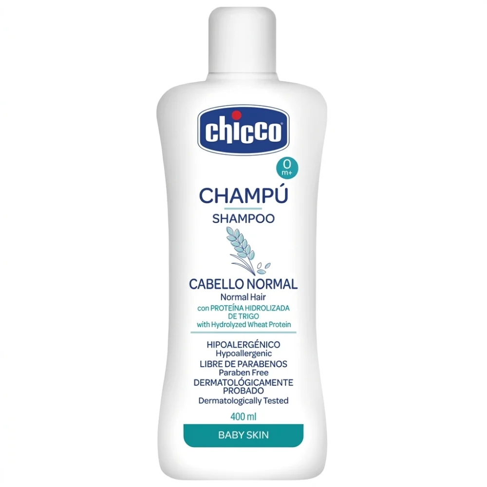 Chicco Shampoo Cabello Normal con Proteina Hidrolizada de Trigo 400ml