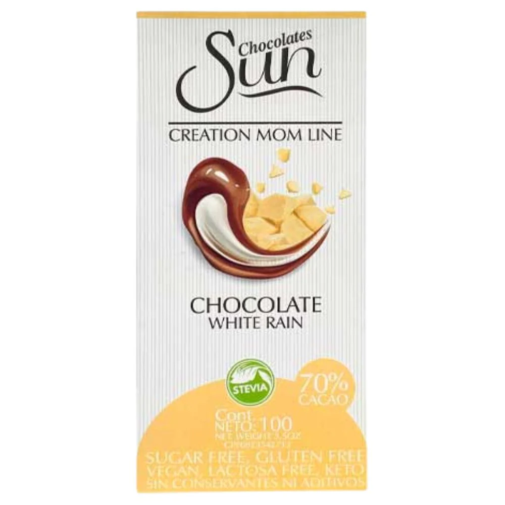 Chocolate Sun Creation Mom Line  70% Cacao Chocolate White Rain 100gr