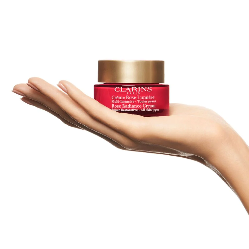 Clarins Rose Radiance Cream All Skin Types 50ml - Image 4