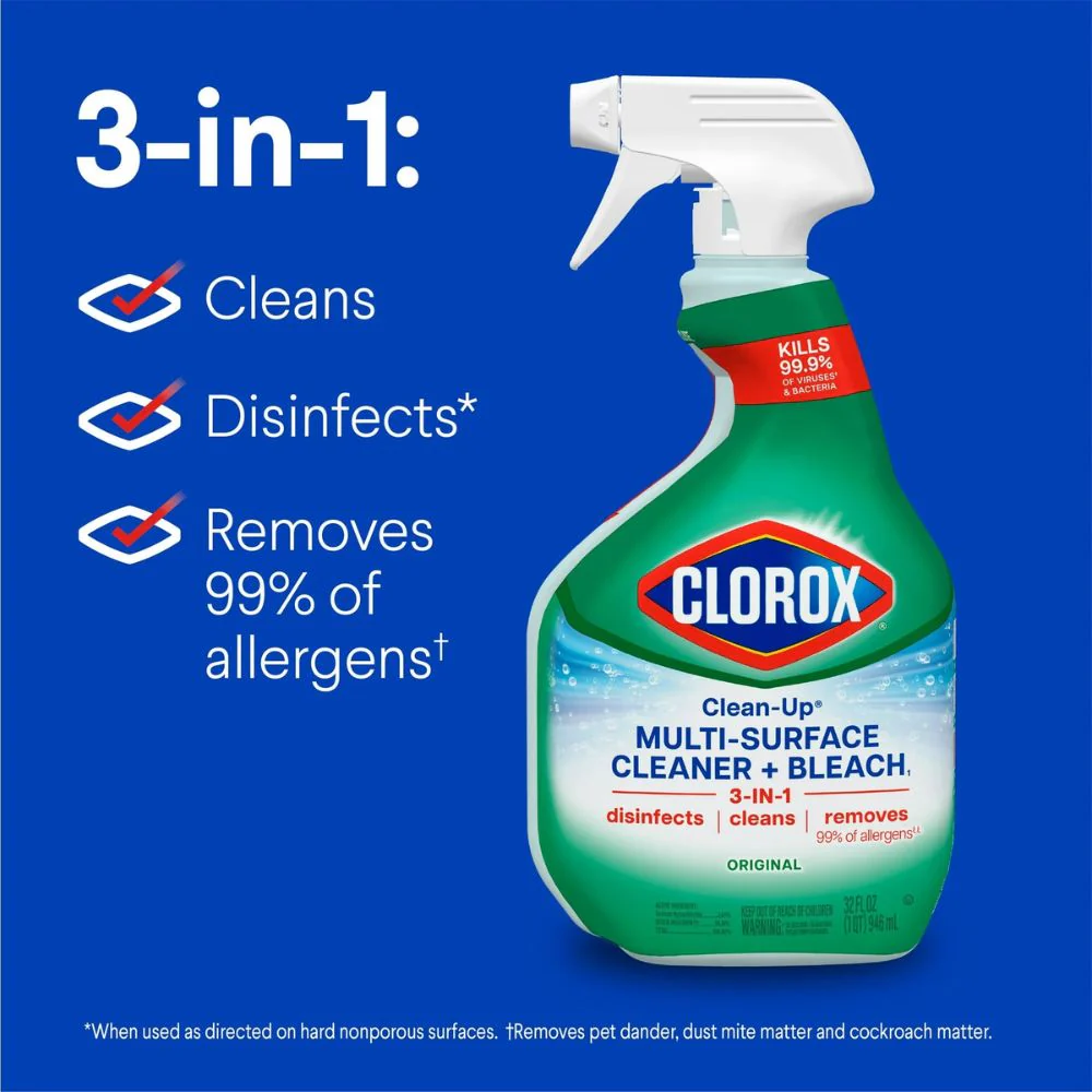 Clorox Multi Surface Cleaner+Bleach Original 3en1 946ml - Image 2