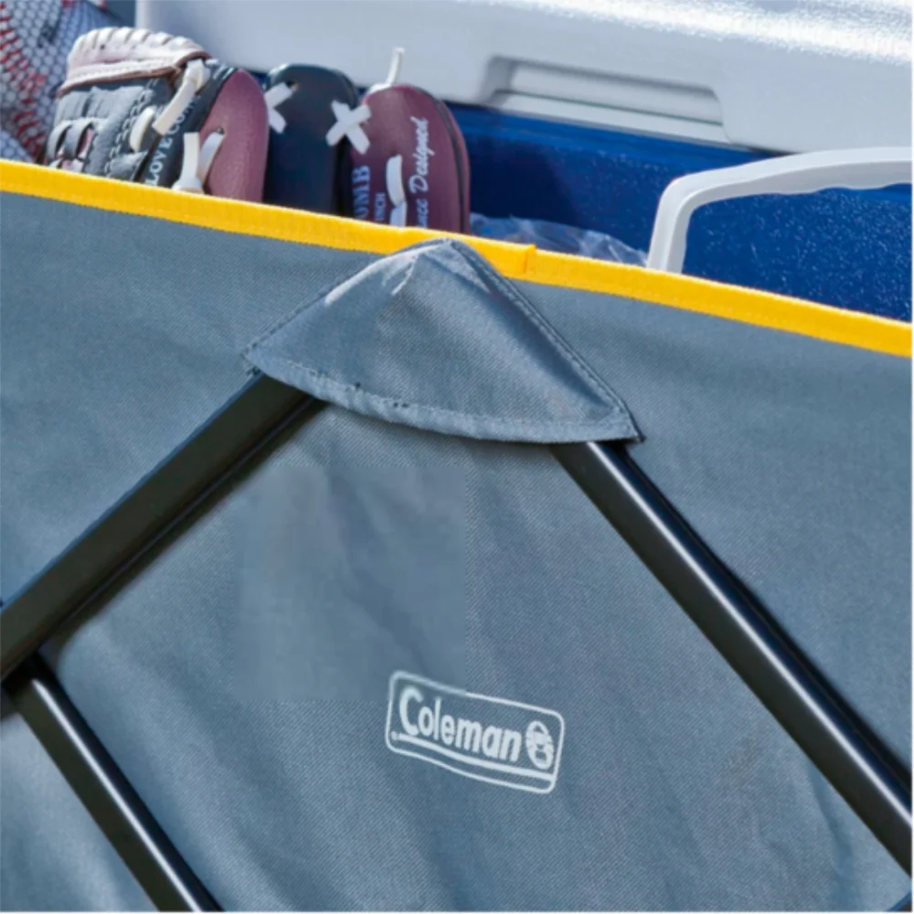 Coleman Carrito Playero Cuatro Ruedas Gris-Amarillo Farro Transportador - Image 4