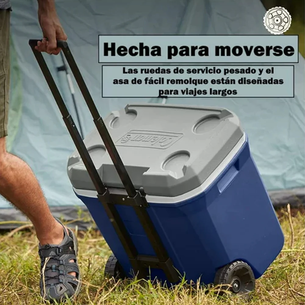 Coleman Cava Con Ruedas 316 Series 65Qt - 61 Litros Blue & Gray - Image 2