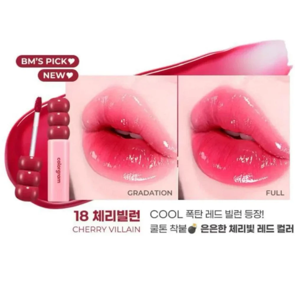 Colorgram Fruity Glass Titnt Red Bomb 18 Chery Villain 3g - Image 2