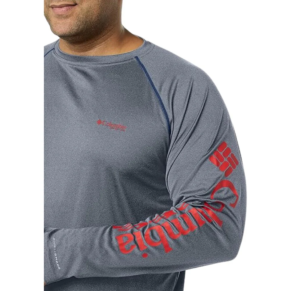 Columbia Franela para Caballeros Terminal Tackle Heather LS Shirt - Image 3