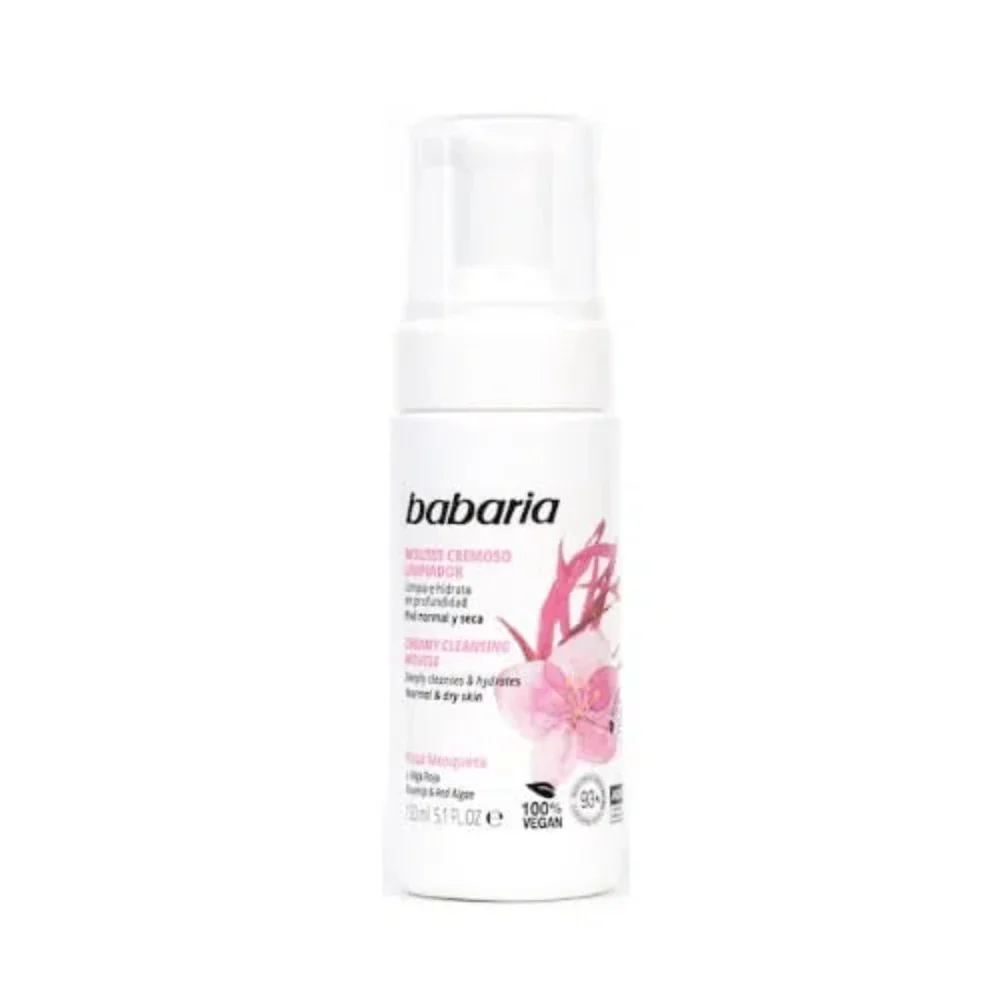 Babaria Mousse Cremoso Limpiador Rosa Mosqueta 150ml