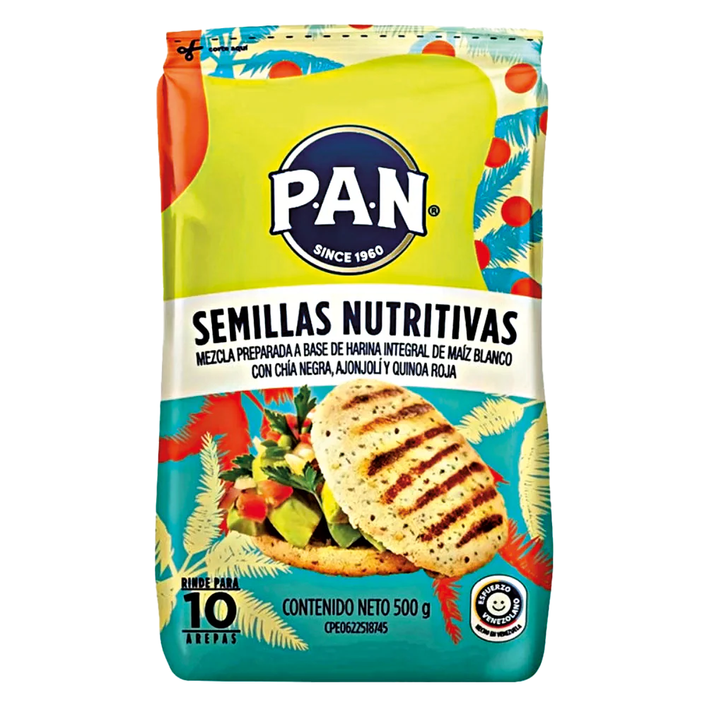 Semillas Nutritivas Pan Mezcla Preparada a Base de Harina Integral  500 gr