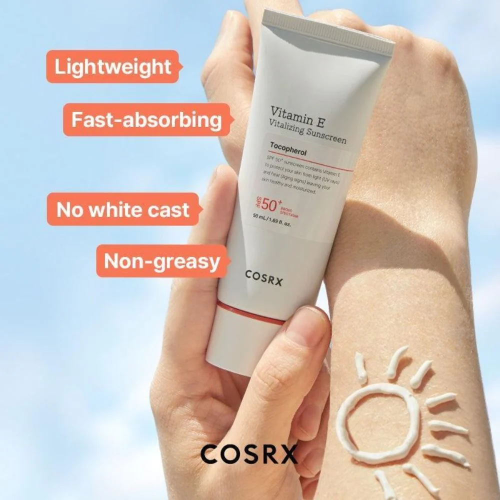 COSRX Vitamin E Vitalizing Sunscreen Tocopherol 50 SPF 50ml - Image 3