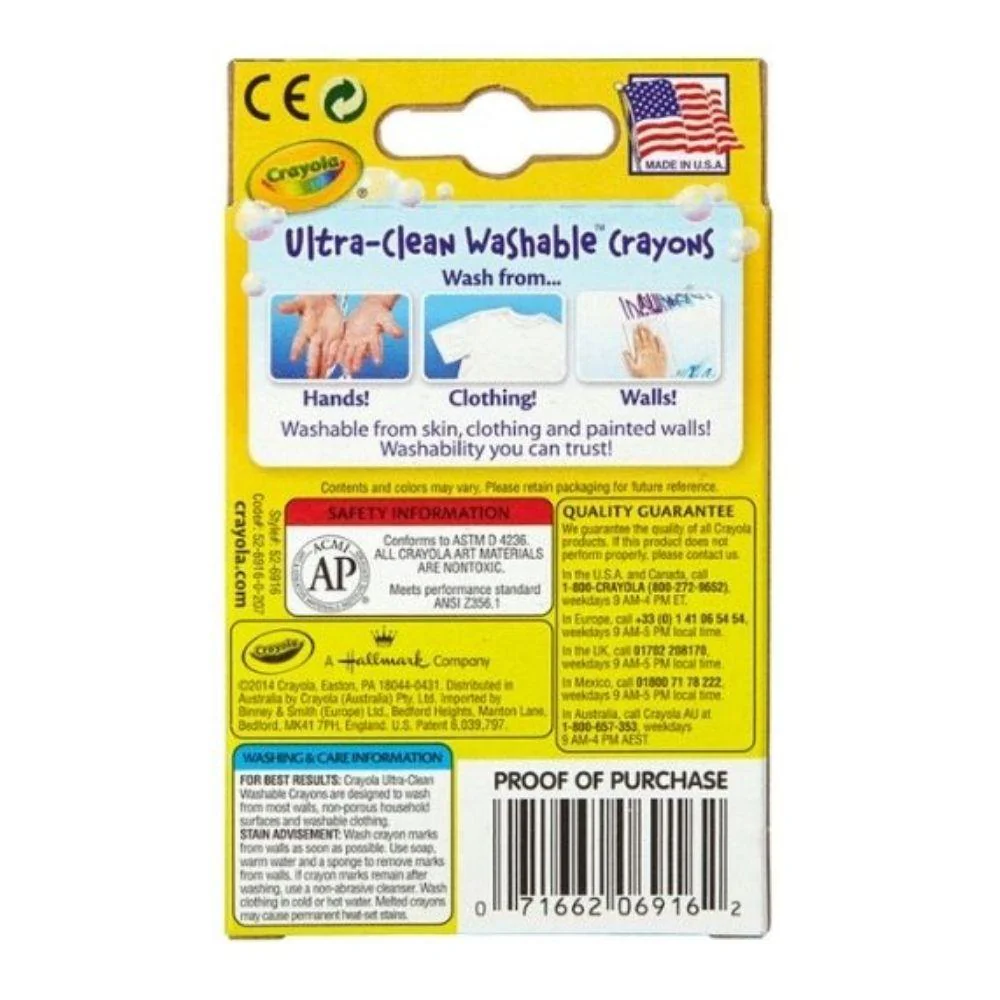 Crayola Creyones Ultra-Clean Washable 16 Piezas - Image 3