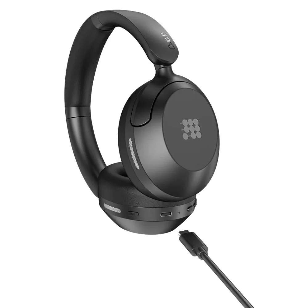 Cubitt Power Headphones – Cancelación de Ruido Híbrida y Sonido Inmersivo Obsidian Black - Image 3