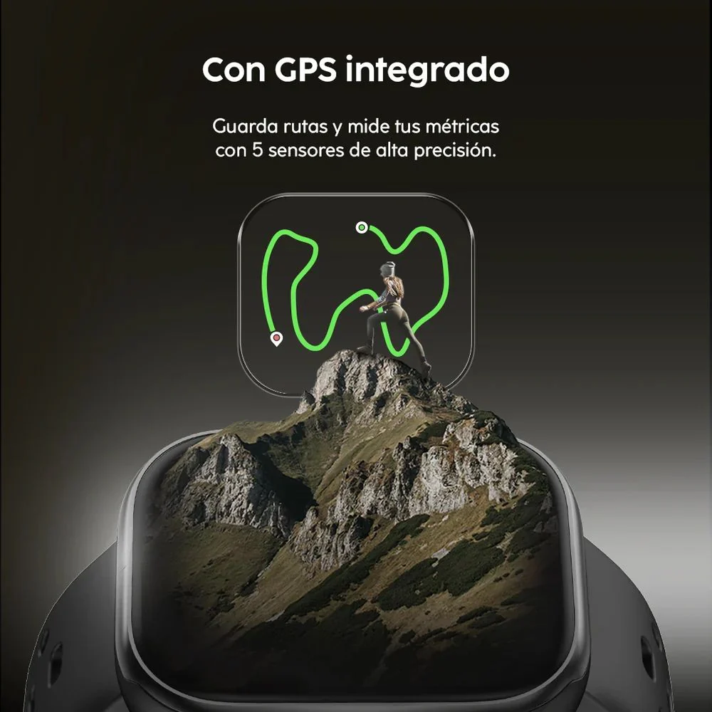 Cubitt Reloj Viva Pro 2 Con Bluetooth, Amoled, GPS y Salud Integrada Mocha Brown - Image 5