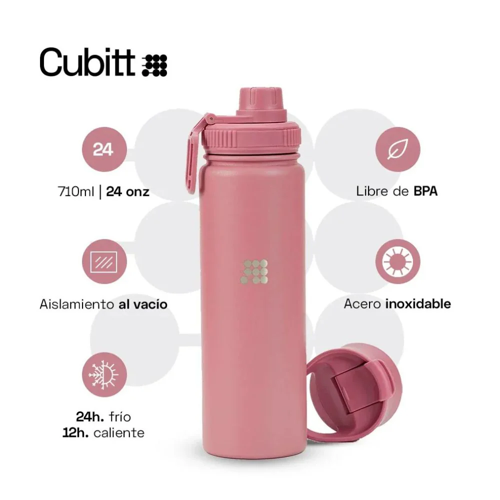 Cubitt Termo Hydro Bottle Dusty Coral - Image 4