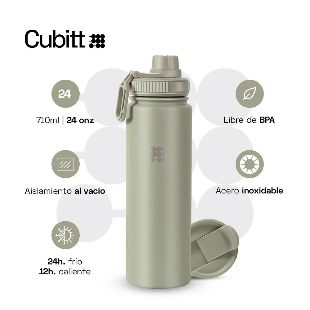 Cubitt Termo Hydro Bottle Olive Green - Image 4